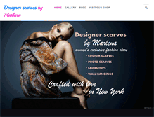 Tablet Screenshot of designerscarvesbymarlena.com